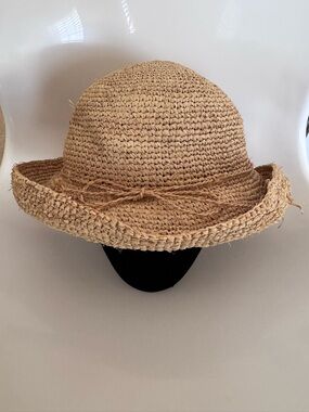 Kathy Jeanne 100% Natural Straw Sun Hat with Twine Band - Women's Beach Hat